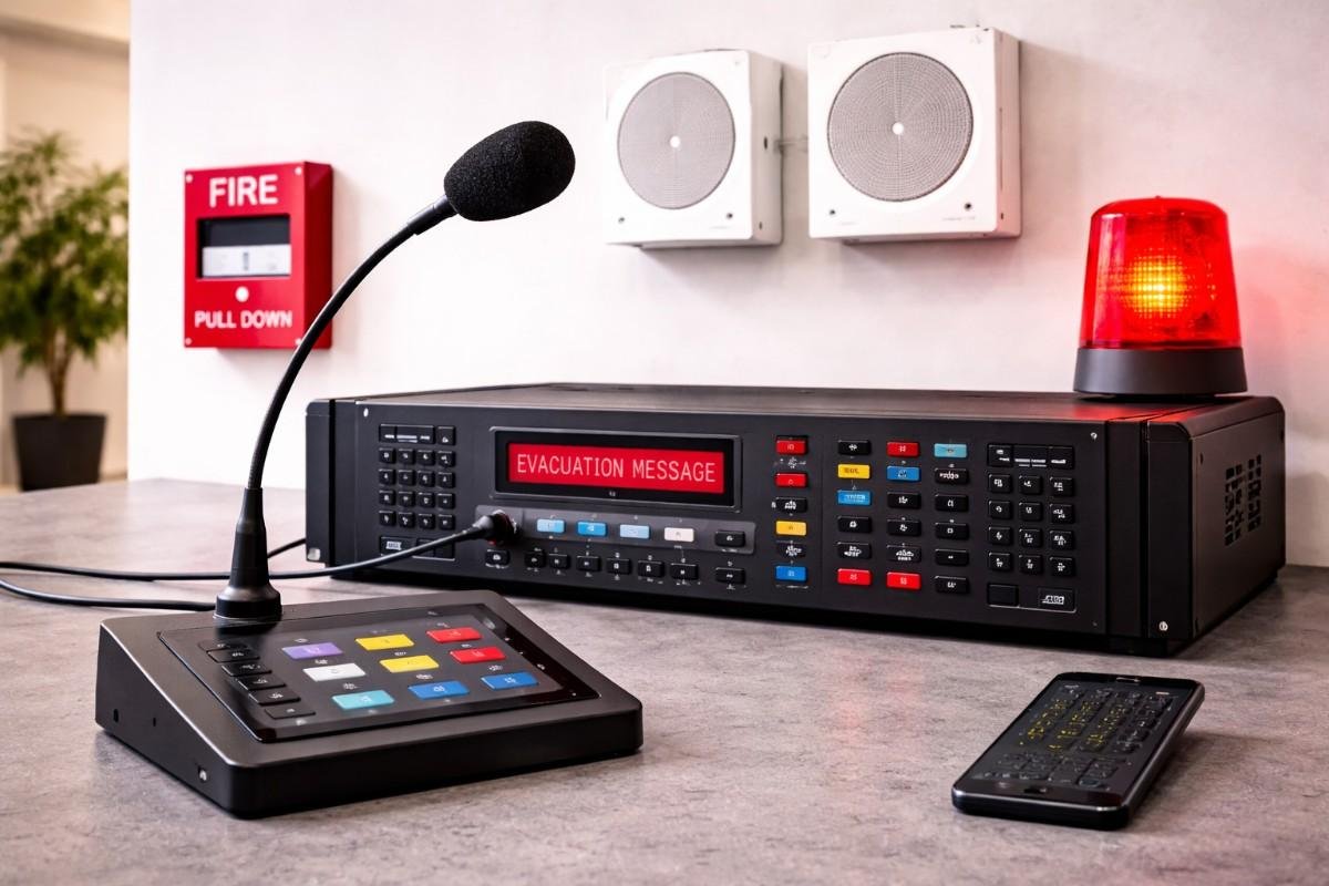 emergency voice evacuation pa system