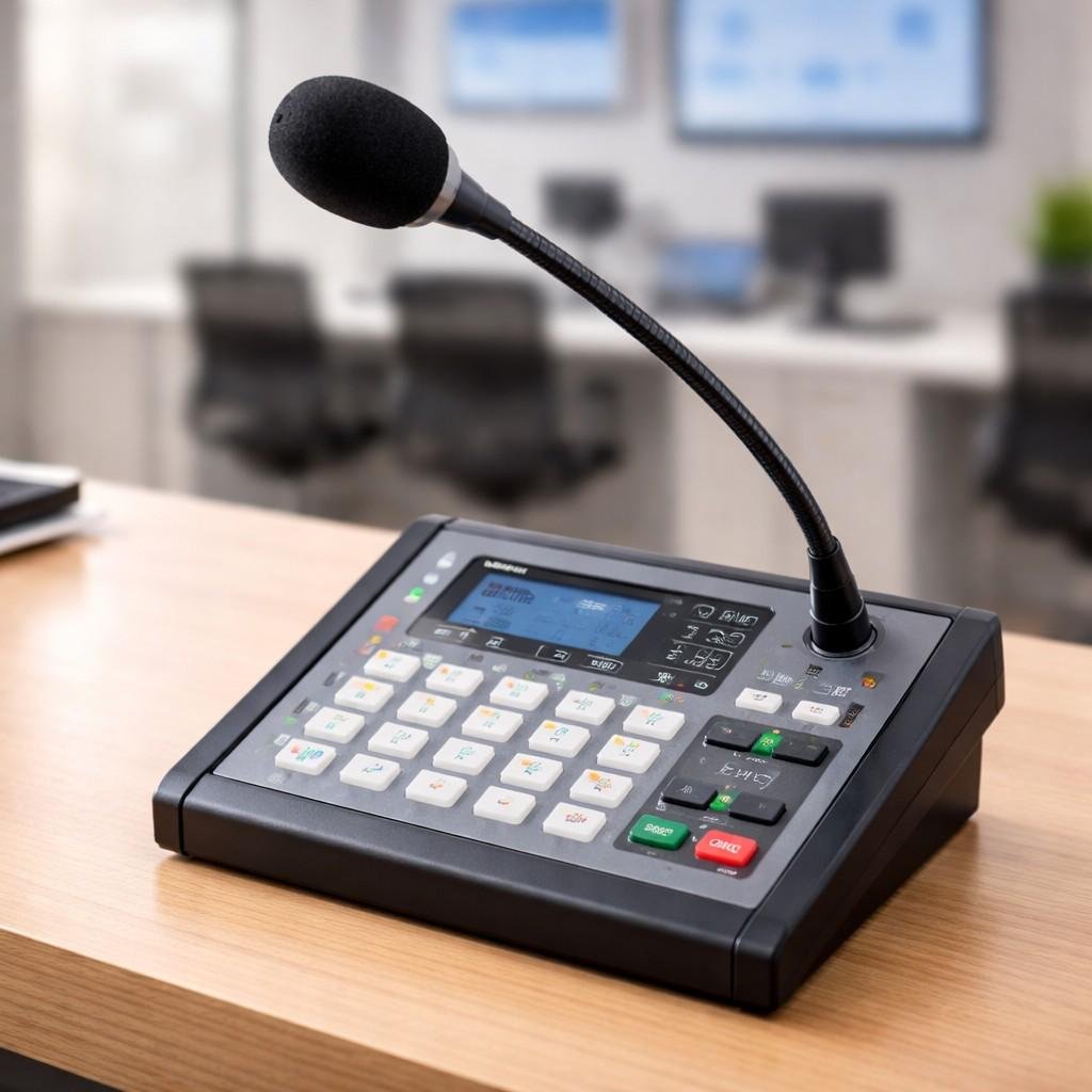 microphone paging console