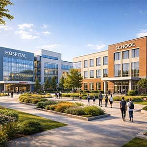 Passive Fire Protection hospital-school